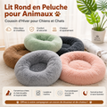 Lit Donut Apaisant Ultra Doux pour Chiens et Chats