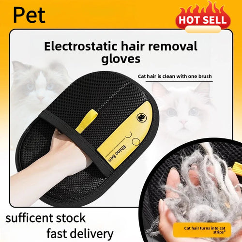 Kit Complet Anti-Poils pour Animaux – rouleau adhésif, brosse statique et gants de toilettage