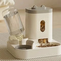 Distributeur automatique de nourriture et fontaine d'eau pour chiens et chats