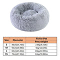 Lit Donut Apaisant Ultra Doux pour Chiens et Chats