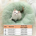 Lit Donut Apaisant Ultra Doux pour Chiens et Chats