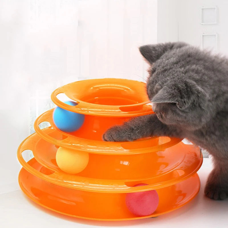 Jouet Tourniquet Interactif pour Chat – 3 Étages