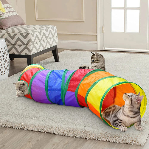 Tunnel de Jeu Pliable pour Chat et Petit Chien