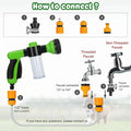 Pistolet de Douche 8-en-1 pour Chiens et Chats – bain rapide et nettoyage puissant