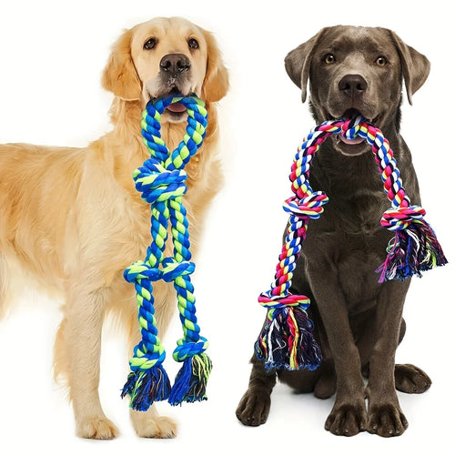 Jouet à Nœud Résistant pour Chien – Mâchage et Tir à la Corde