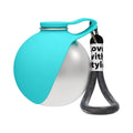 Bouteille d'eau sphérique portable pour chiens – avec bol pliable intégré