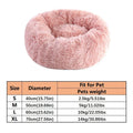 Lit Donut Apaisant Ultra Doux pour Chiens et Chats