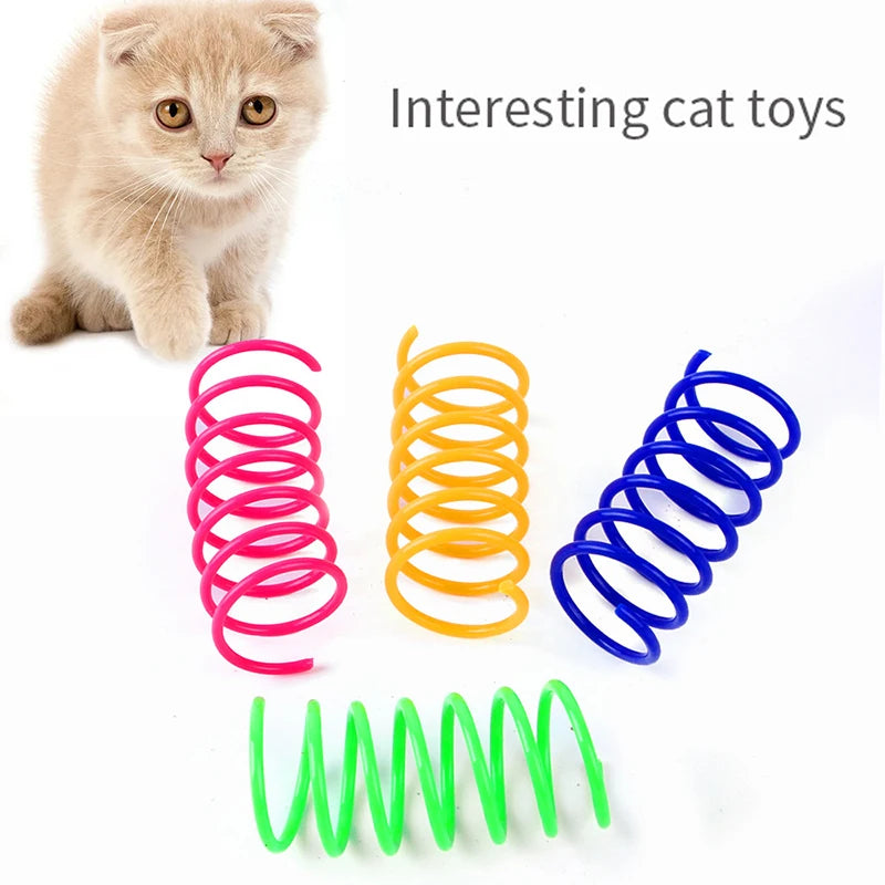 Jouets Ressorts Colorés pour Chat – 4, 8, 16 ou 20 Pièces