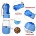 Bouteille d'eau portable 2-en-1 avec réservoir à nourriture