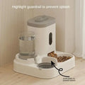 Distributeur automatique de nourriture et fontaine d'eau pour chiens et chats