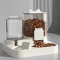 Distributeur automatique de nourriture et fontaine d'eau pour chiens et chats